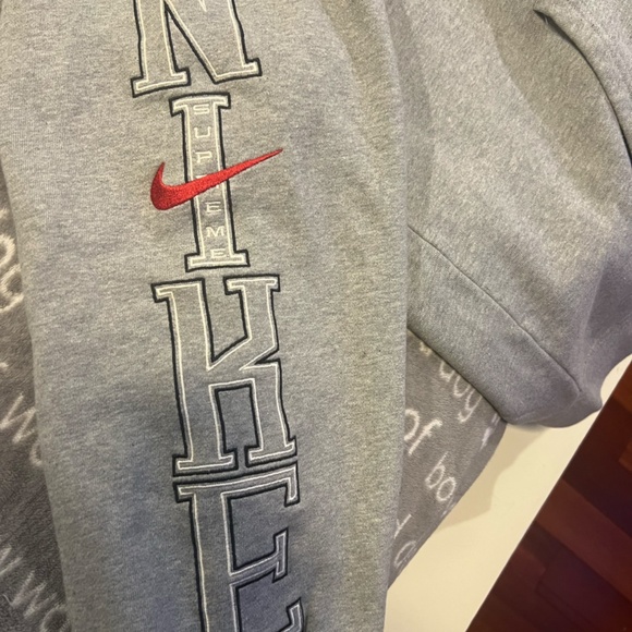 Supreme x Nike Hooded Sweatshirt 'Heather Grey'